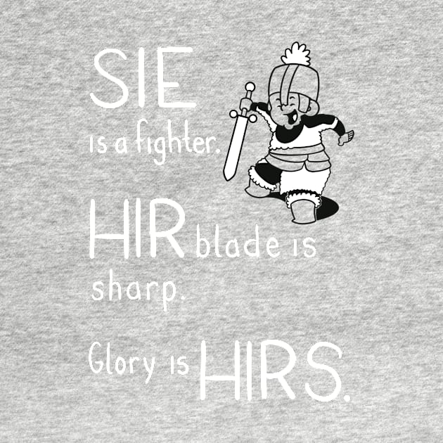 Pronoun Fighter, Sie by MaatCrook